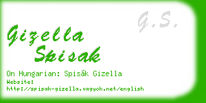 gizella spisak business card