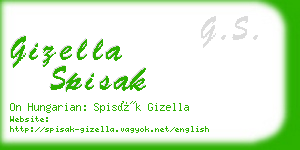 gizella spisak business card